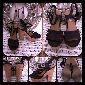 🖤Steve Madden Cork Wedge Heels🖤